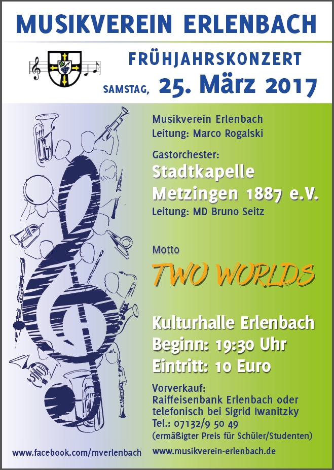 Musikverein Erlenbach Frühjahrskonzert 2017
