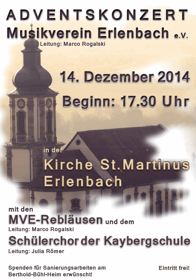 MV Erlenbach Kirchenkonzert 2014